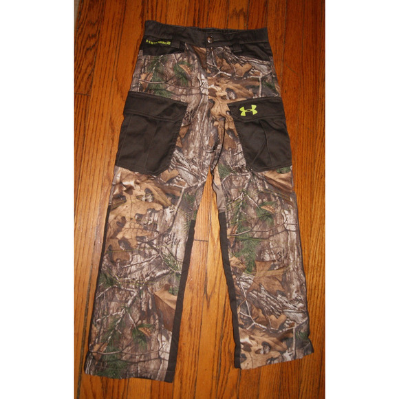 Under Armour Storm2 Scent Control Pants Youth Small Realtree Xtra Camo Hunting - Picture 1 of 7
